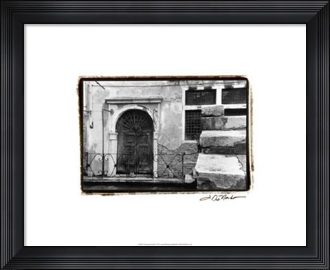 Framed Venetian Stroll II Print