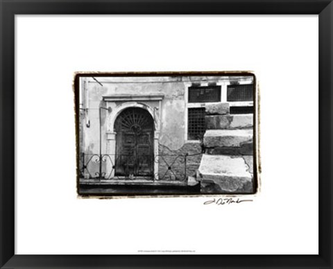 Framed Venetian Stroll II Print