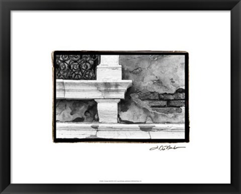 Framed Venetian Stroll III Print