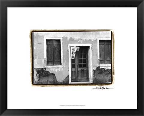 Framed Doors of Venice VII Print