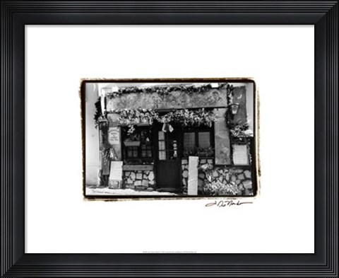 Framed Cafe Charm, Paris II Print
