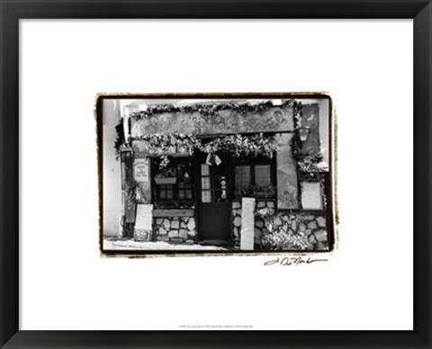 Framed Cafe Charm, Paris II Print