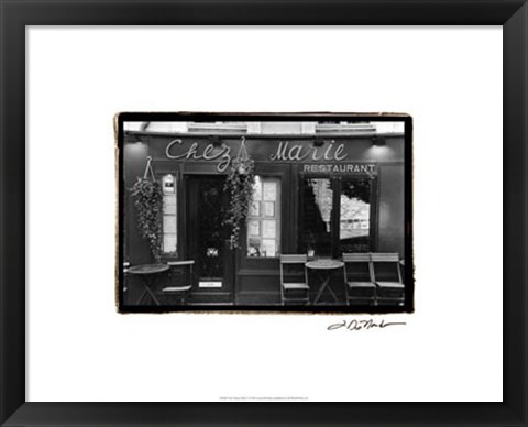 Framed Cafe Charm, Paris V Print
