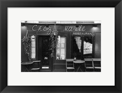 Framed Cafe Charm, Paris V Print