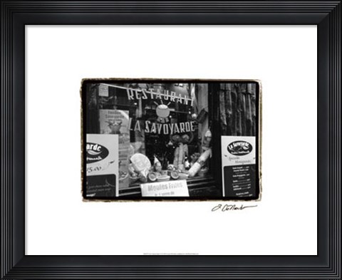 Framed Cafe Charm, Paris VI Print