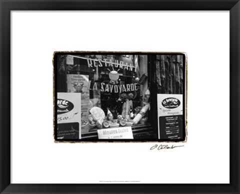 Framed Cafe Charm, Paris VI Print