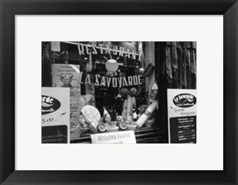 Framed Cafe Charm, Paris VI Print