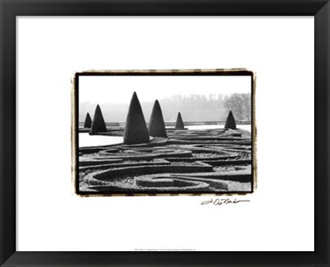 Framed Palace of Versailles Garden I Print