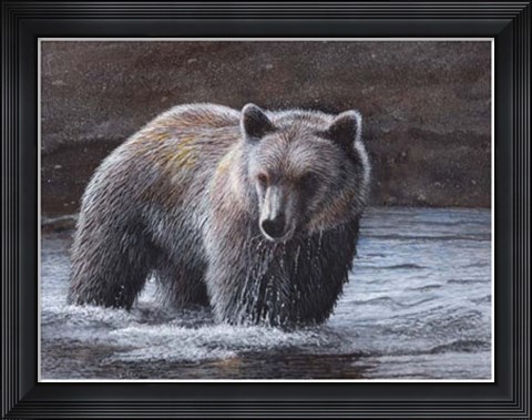 Framed Lone Wader Print