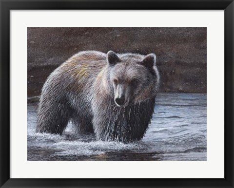 Framed Lone Wader Print