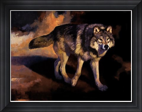 Framed Wolf Road Print