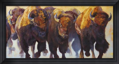Framed Wall of Thunder Print