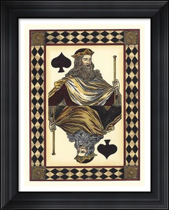Framed Harlequin Cards I Print