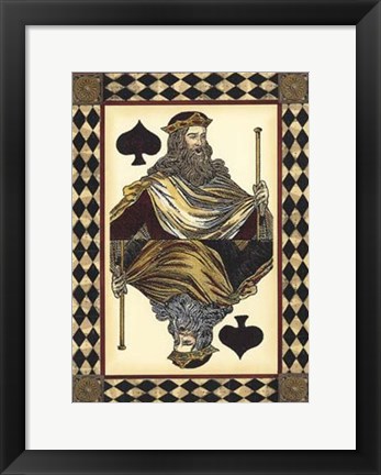 Framed Harlequin Cards I Print