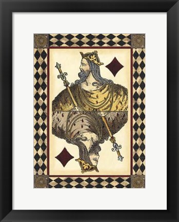 Framed Harlequin Cards II Print