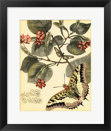 Framed Whimsical Butterflies I Print