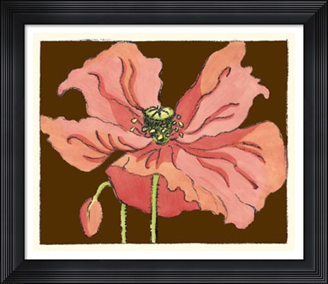 Framed Petal Poetry I Print