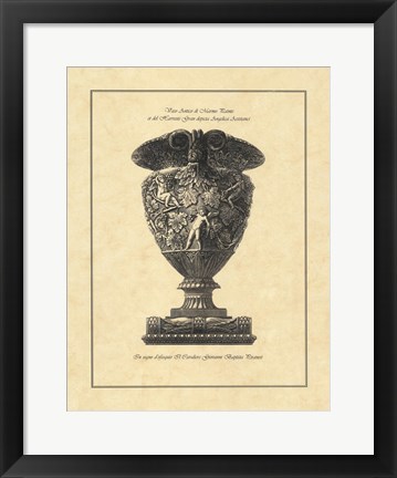 Framed Vintage Harvest Urn I - Vaso Antico Print