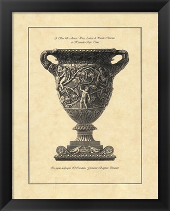 Framed Vintage Harvest Urn II - Vaso Antico Print