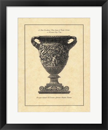 Framed Vintage Harvest Urn II - Vaso Antico Print