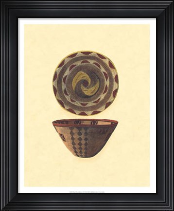 Framed Hand Woven Baskets II Print