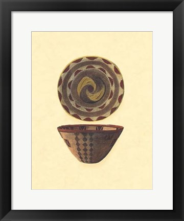 Framed Hand Woven Baskets II Print