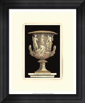 Framed Renaissance Vase I Print