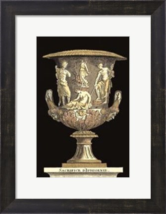 Framed Renaissance Vase I Print