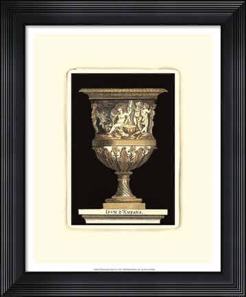 Framed Renaissance Vase II Print