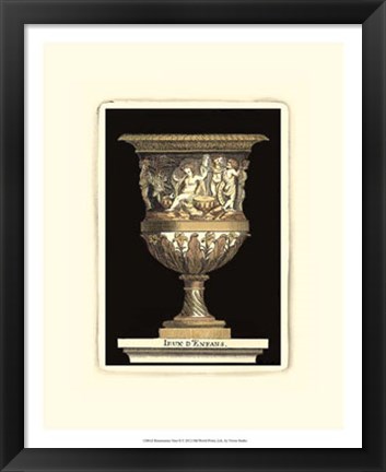 Framed Renaissance Vase II Print