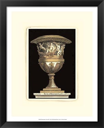 Framed Renaissance Vase III Print