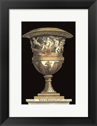 Framed Renaissance Vase III Print