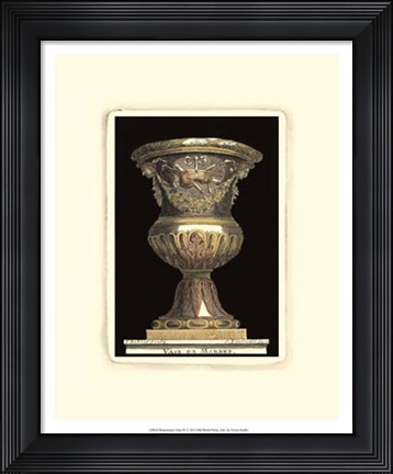 Framed Renaissance Vase IV Print