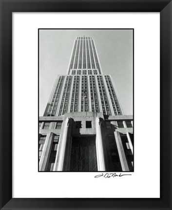 Framed Empire State Building I Print