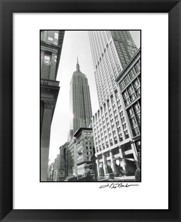 Framed Empire State Building III Print