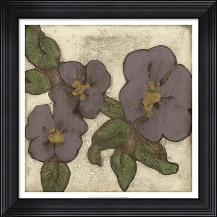 Framed Plum Blossoms I Print