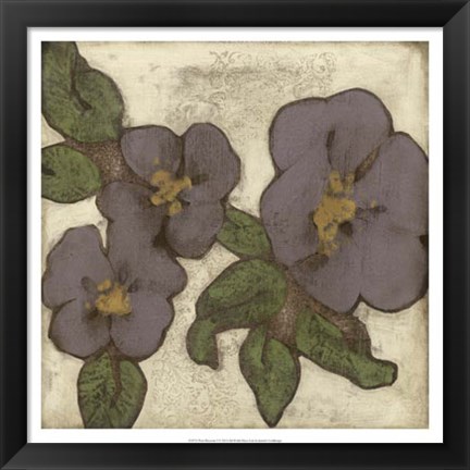 Framed Plum Blossoms I Print