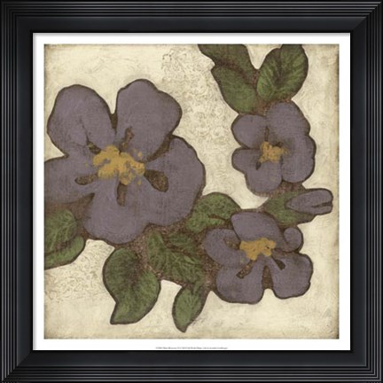 Framed Plum Blossoms II Print