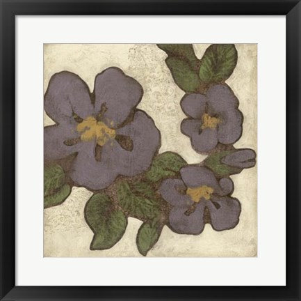 Framed Plum Blossoms II Print