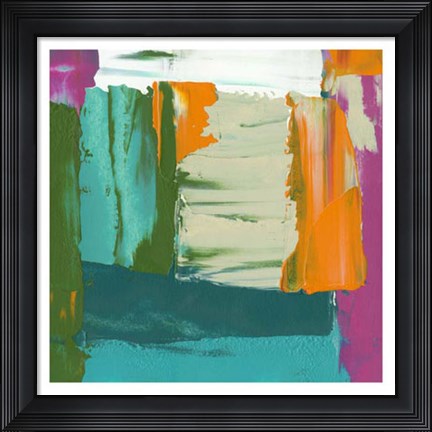 Framed Neon City I Print