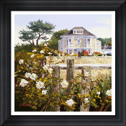 Framed Victorian Triptych I Print