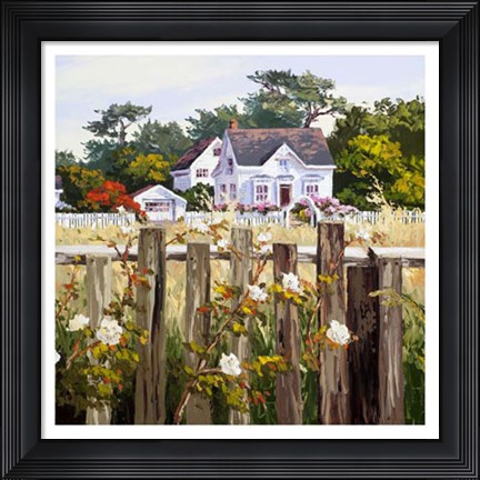 Framed Victorian Triptych II Print