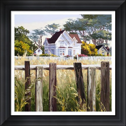 Framed Victorian Triptych III Print