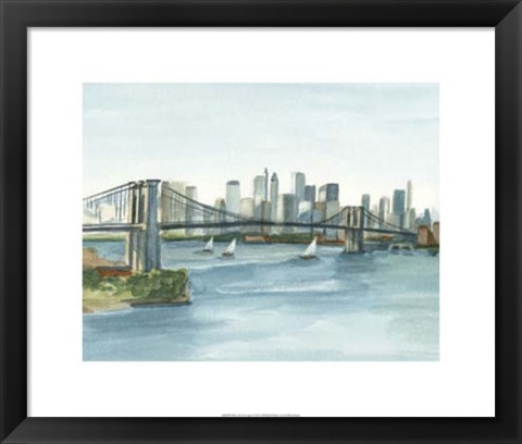 Framed Plein Air Cityscape I Print