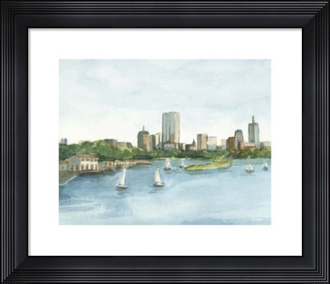 Framed Plein Air Cityscape II Print