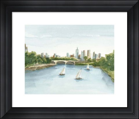 Framed Plein Air Cityscape IV Print