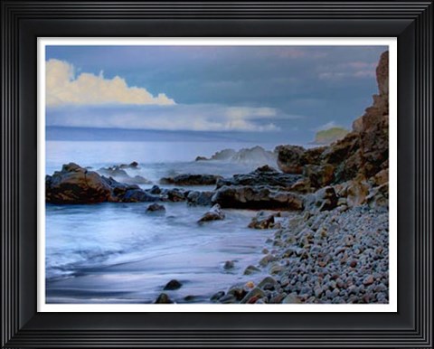 Framed Rocky Beach Print
