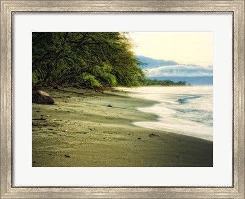 Framed Lonely Beach Print