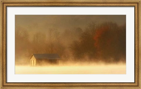 Framed Morning on Spring Creek Print