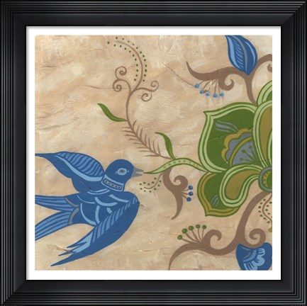 Framed Songbird Fresco I Print
